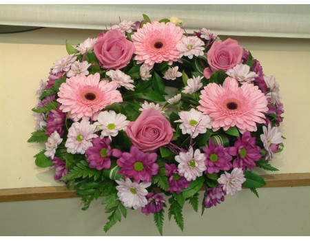 Pinks & Purple Wreath Premium