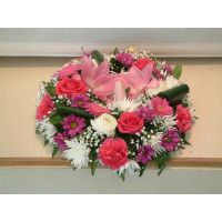 Pink & White Wreath XLarge
