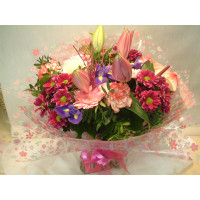 Warm Pinks Hand Tied Large